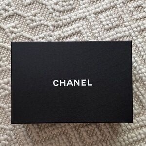 CHANEL Black Gift Box with White Logo